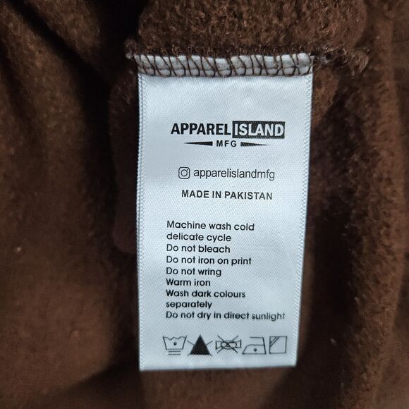 Hoodshark‎ Hoodie Men's Brown Size XL Patches Embroidered Streetwear Rap Hip Hop - Picture 8 of 16